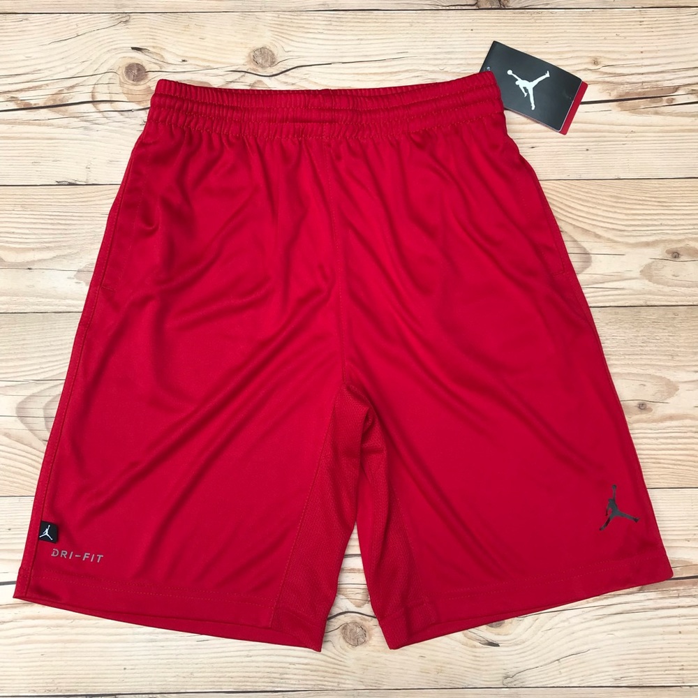 Jordan Jumpman Red 🏀 Shorts Big Kids Size Large